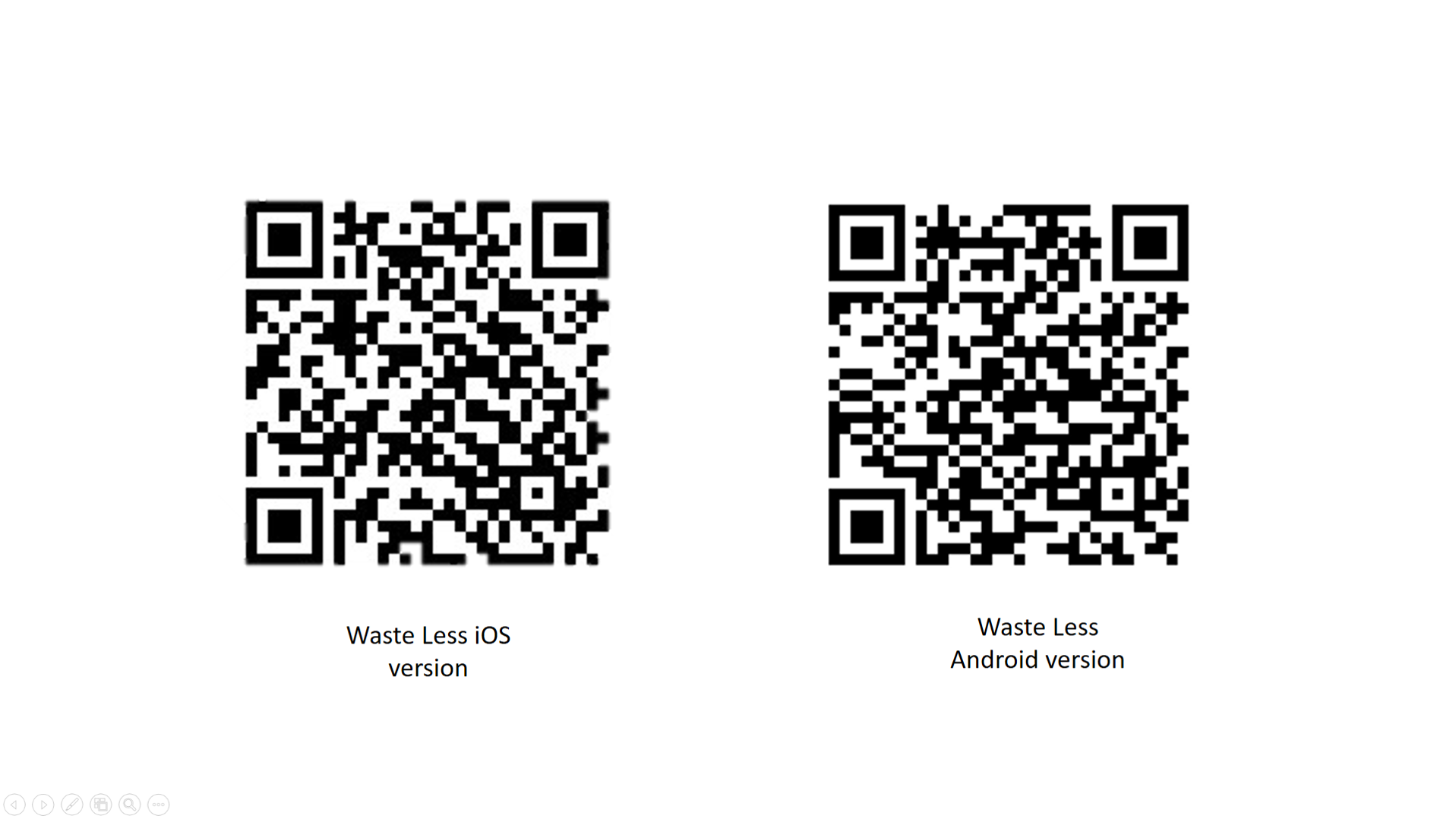 Mobile Version of Waste Less QR Code
