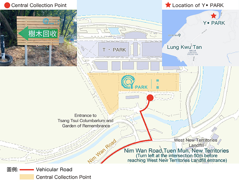 Location Map of Y.PARK Central Collection Point