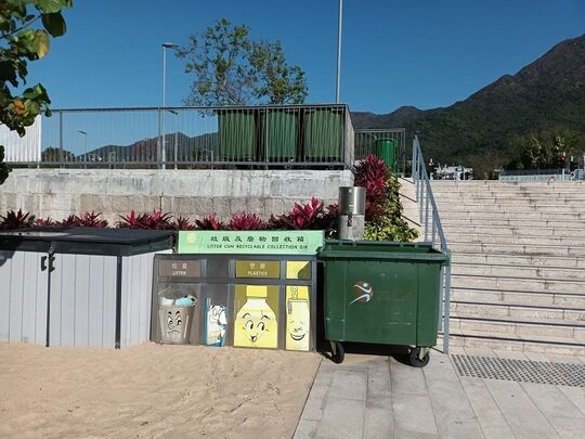 大埔龍尾泳灘 (近停車場旁旗桿)