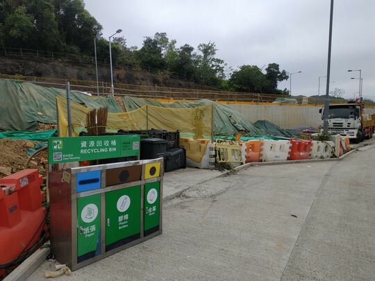Tin Liu, Sai Sha Road fiberglass refuse collection point (SK-304) at Tin Liu, Sai Sha Road