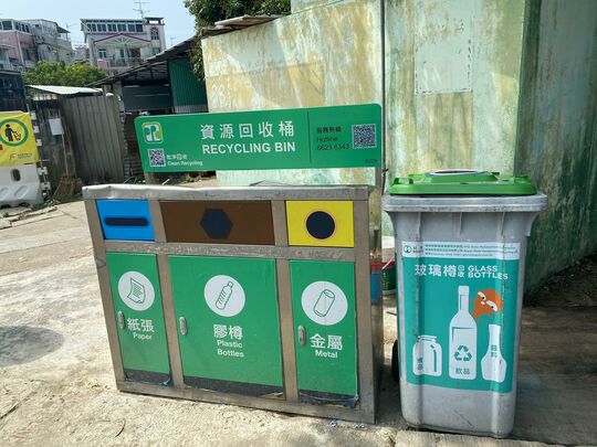 十八鄉水蕉新村內垃圾收集站(YL-38)旁