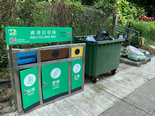 業旺路樓梯口附近