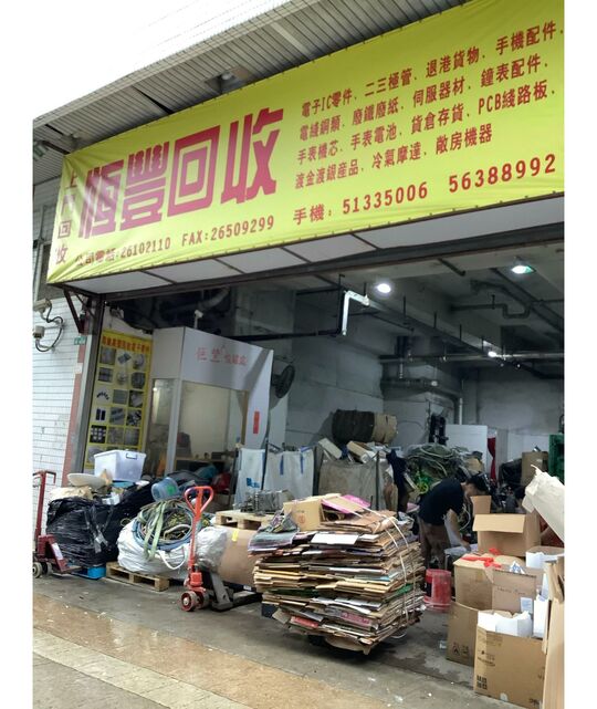 恒豐環保回收公司 - 新界沙田安心街19號匯貿中心地下