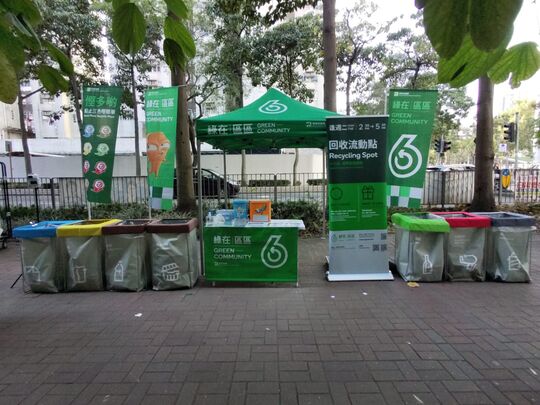 大埔安埔里與安埔路交界(近富善商場)行人路