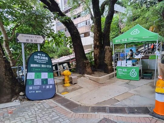 麥當勞道24號聚安樓對出行人路